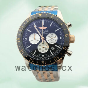 Breitling Chronoliner 46mm Men’s RB046116-002 Silver-tone Bracelet Replica Watches