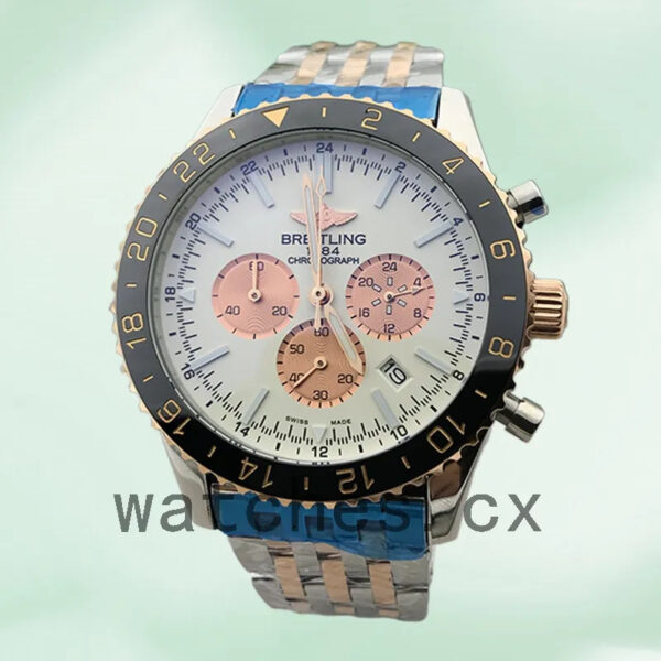 Breitling Chronoliner 46mm Men’s RB046116-002 Silver-tone Bracelet Replica Watches - Image 3