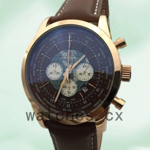Breitling Transocean RB0510U4 46mm Men’s Quartz/Automatic Brown Dial Replica Watches