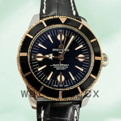 Replica Watches Breitling Superocean Heritage Men’s 46mm U10370121B1X1 Leather Strap Black Dial