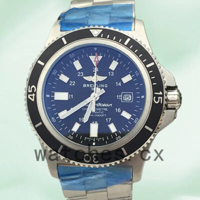 Breitling Superocean 46mm Men’s Y17393101B1A1 Black Dial Silver-tone Replica Watches