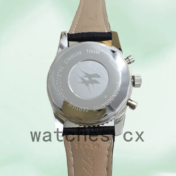 Breitling Chronoliner YB04601A 46mm Men’s Leather Strap Black Dial Replica Watches - Image 3
