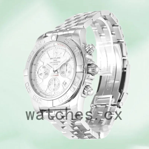 Breitling Chronomat 43mm AB0110 Men’s Silver-tone White Dial Replica Watches