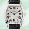 Cartier Tortue W1556363 30mm Ladies Leather Strap Silver-tone Replica Watches