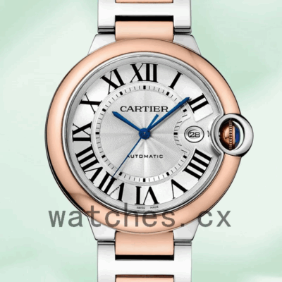 Cartier Ballon Bleu Unisex W2BB0034 36mm/42mm Silver-tone Silver Dial Replica Watches