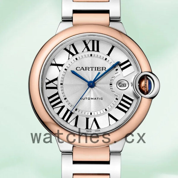 Cartier Ballon Bleu Unisex W2BB0034 36mm/42mm Silver-tone Silver Dial Replica Watches
