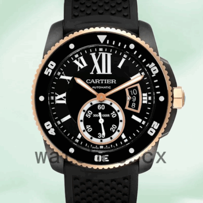 Cartier Calibre 42mm Men’s W2CA0004 Black Dial Black-tone Replica Watches