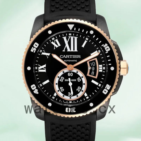 Cartier Calibre 42mm Men’s W2CA0004 Black Dial Black-tone Replica Watches