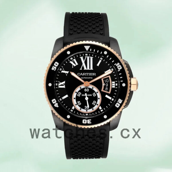 Cartier Calibre 42mm Men’s W2CA0004 Black Dial Black-tone Replica Watches - Image 2