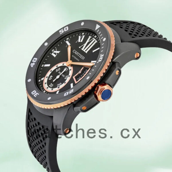 Cartier Calibre 42mm Men’s W2CA0004 Black Dial Black-tone Replica Watches - Image 3