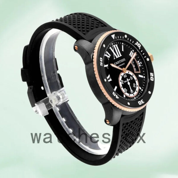 Cartier Calibre 42mm Men’s W2CA0004 Black Dial Black-tone Replica Watches - Image 4
