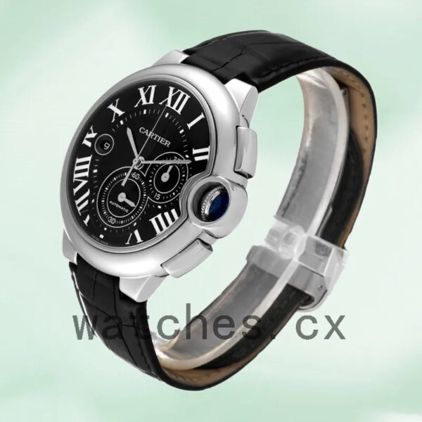 Cartier Ballon Bleu 47mm W6920052 Men’s Silver-tone Replica Watches - Image 4