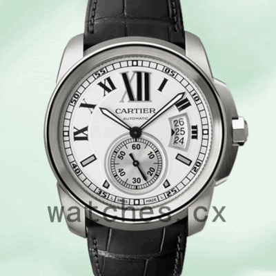 Cartier Calibre W7100013 Men’s 42mm Automatic White Dial Replica Watches