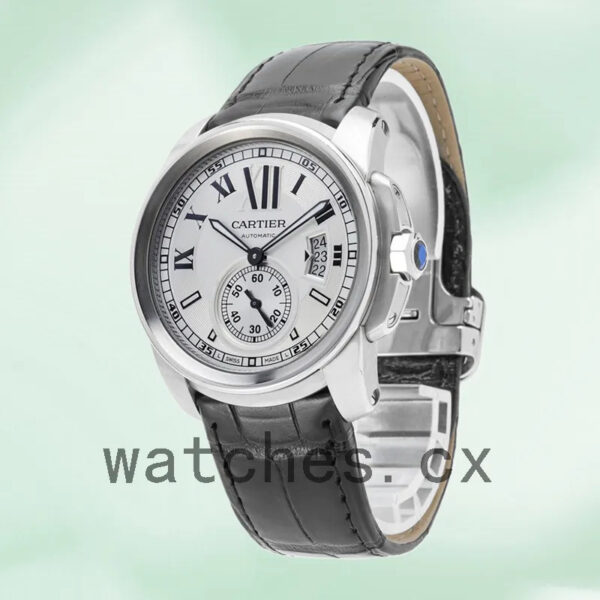 Cartier Calibre W7100013 Men’s 42mm Automatic White Dial Replica Watches - Image 3