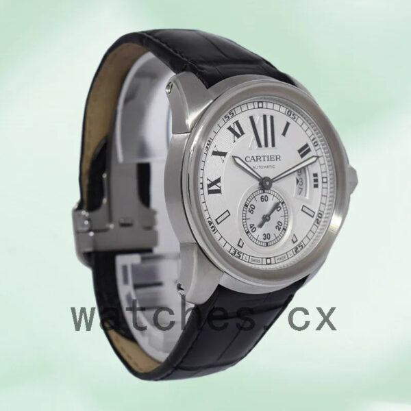 Cartier Calibre W7100013 Men’s 42mm Automatic White Dial Replica Watches - Image 4