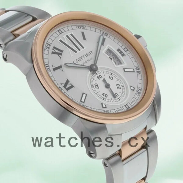 Cartier Calibre 42mm Men’s W7100036 Bracelet Automatic Replica Watches - Image 4