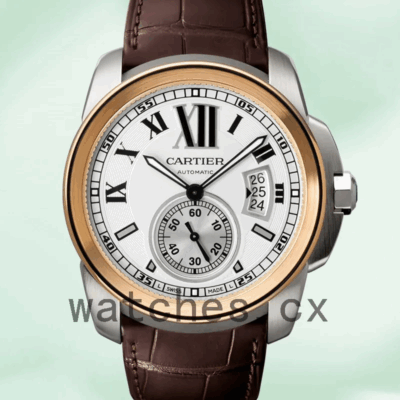 Cartier Calibre W7100039 42mm Men’s White Dial Silver-tone Replica Watches