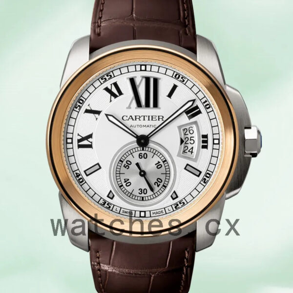 Cartier Calibre W7100039 42mm Men’s White Dial Silver-tone Replica Watches