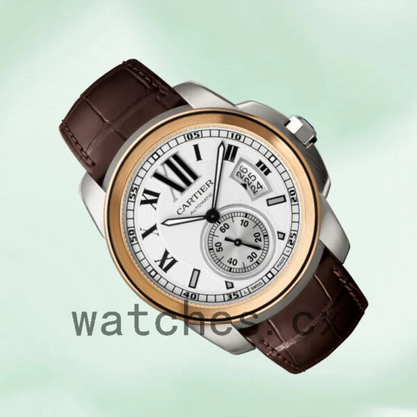 Cartier Calibre W7100039 42mm Men’s White Dial Silver-tone Replica Watches - Image 3