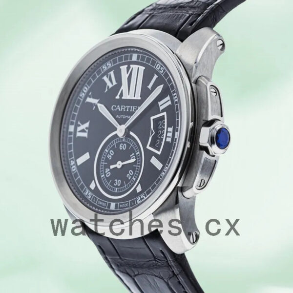 Cartier Calibre W7100041 42mm Men’s Automatic Silver-tone Replica Watches - Image 3