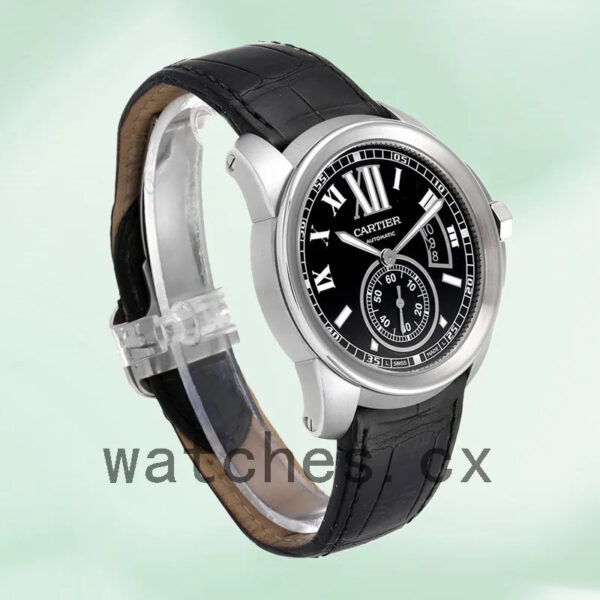 Cartier Calibre W7100041 42mm Men’s Automatic Silver-tone Replica Watches - Image 4
