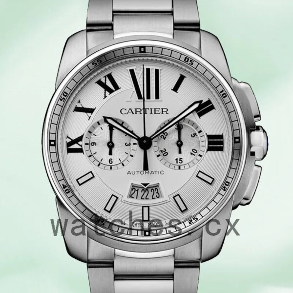 Cartier Calibre 42mm W7100045 Men’s Bracelet Quartz Replica Watches