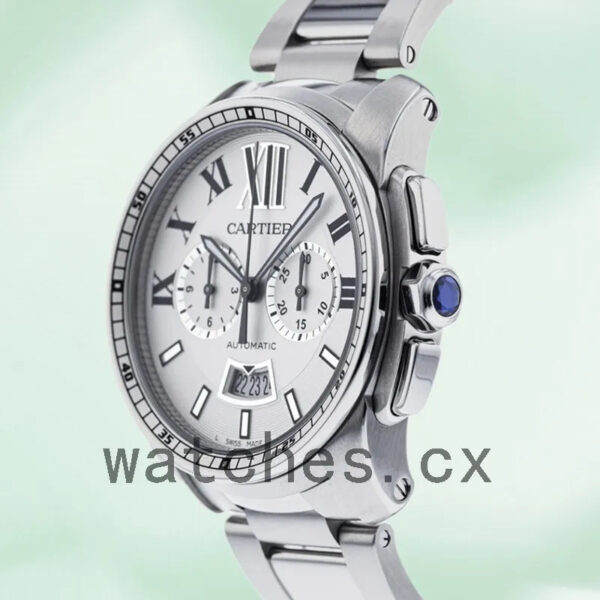 Cartier Calibre 42mm W7100045 Men’s Bracelet Quartz Replica Watches - Image 3