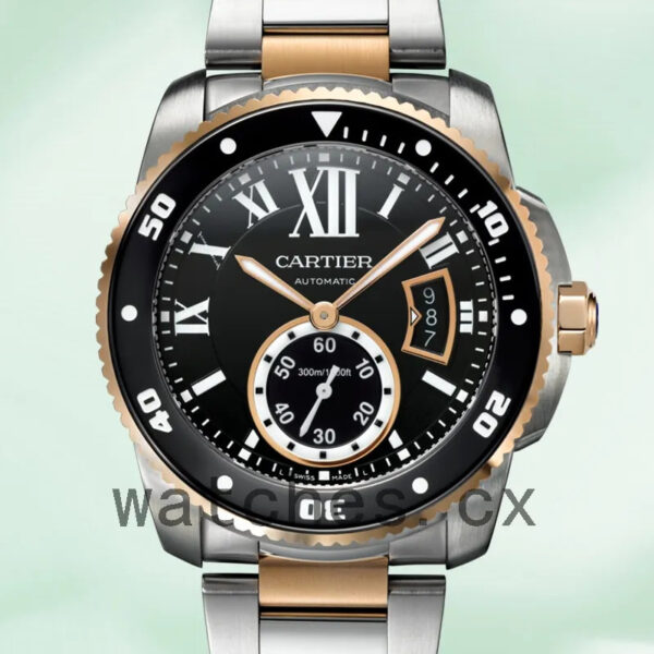 Cartier Calibre 42mm Men’s W7100054 Black Dial Replica Watches