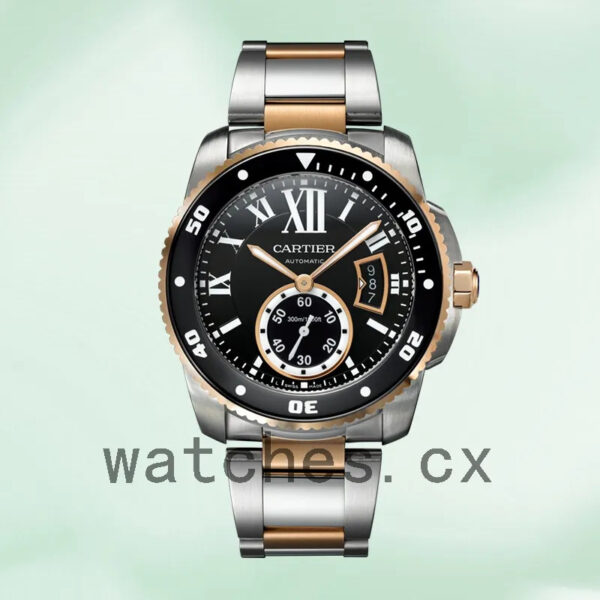 Cartier Calibre 42mm Men’s W7100054 Black Dial Replica Watches - Image 2