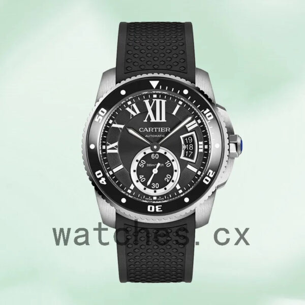 Cartier Calibre W7100056 42mm Men’s Silver-tone Replica Watches - Image 2
