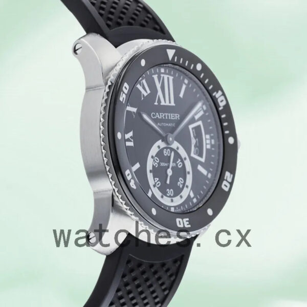 Cartier Calibre W7100056 42mm Men’s Silver-tone Replica Watches - Image 3
