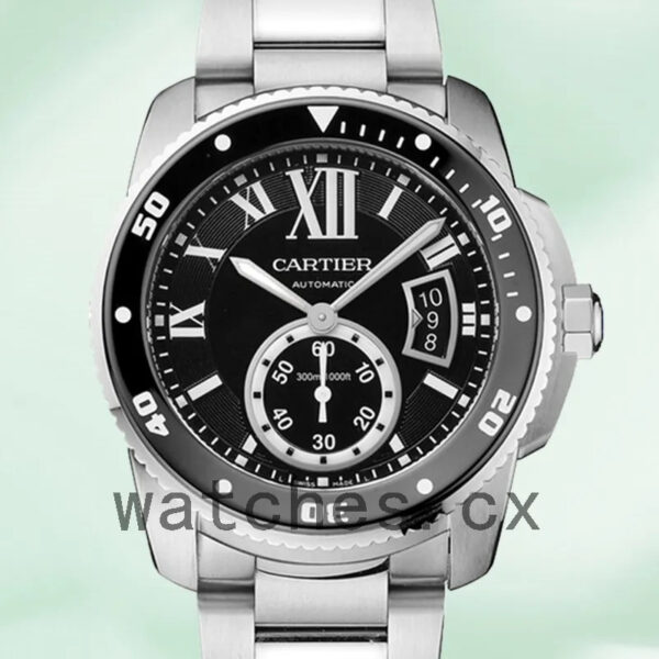 Cartier Calibre W7100057 42mm Men’s Silver-tone Replica Watches