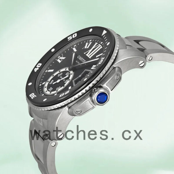 Cartier Calibre W7100057 42mm Men’s Silver-tone Replica Watches - Image 3