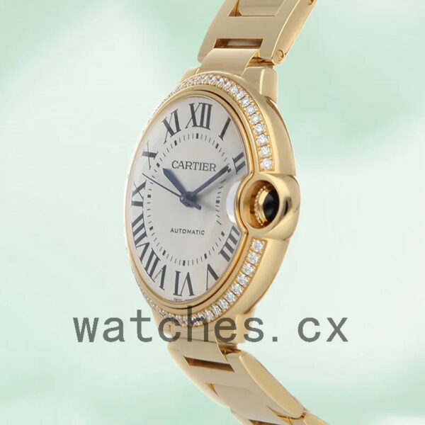 Cartier Ballon Bleu 36mm WJBB0043 Ladies Silver Dial Gold-tone Replica Watches - Image 3