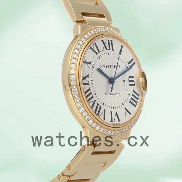 Cartier Ballon Bleu 36mm WJBB0043 Ladies Silver Dial Gold-tone Replica Watches - Image 4