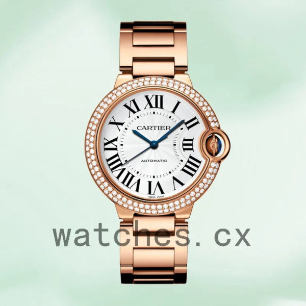 Cartier Ballon Bleu WJBB0067 Ladies 36mm Bracelet Rose Gold-tone Replica Watches - Image 2