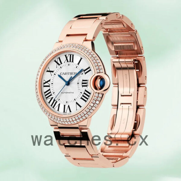 Cartier Ballon Bleu WJBB0067 Ladies 36mm Bracelet Rose Gold-tone Replica Watches - Image 4