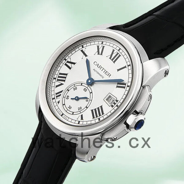 Cartier Calibre Men’s 42mm WSCA0003 Silver Dial Replica Watches - Image 4