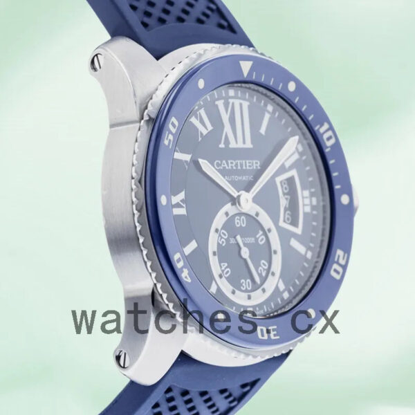 Cartier Calibre WSCA0011 Men’s 42mm Blue Dial Replica Watches - Image 4