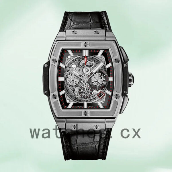 Hublot Spirit Of Big Bang 601.NX.0173.LR 44mm Men Skeleton Dial Silver-tone Replica Watches - Image 2