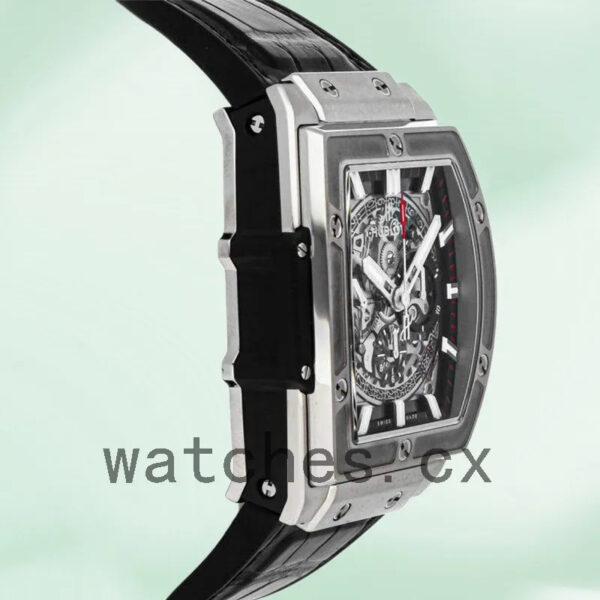 Hublot Spirit Of Big Bang 601.NX.0173.LR 44mm Men Skeleton Dial Silver-tone Replica Watches - Image 4