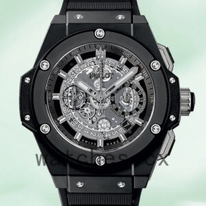 Hublot King Power Men 701.CI.0170 48mm Rubber Band Black Dial Replica Watches