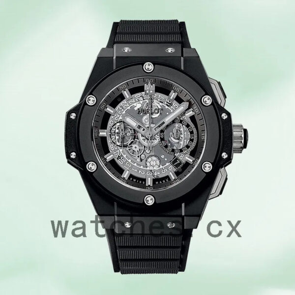 Hublot King Power Men 701.CI.0170 48mm Rubber Band Black Dial Replica Watches - Image 2