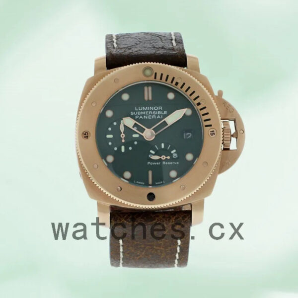 Panerai Luminor Submersible Men’s 47mm PAM00507 Leather Strap Automatic Replica Watches