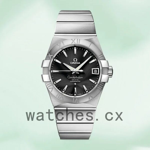 Omega Constellation Men 38mm 123.10.38.21.01.001 Silver-tone Bracelet Replica Watches - Image 2