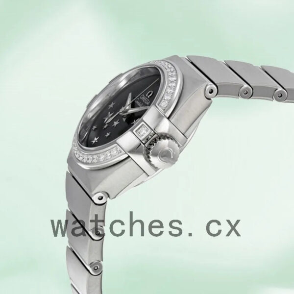 Omega Constellation 27mm Ladies 123.15.27.20.01.001 Black Dial Replica Watches - Image 4