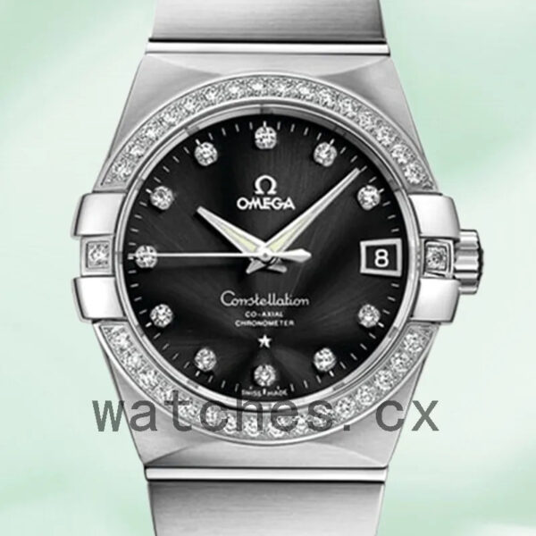 Omega Constellation 38mm 123.55.38.21.51.001 Men Silver-tone Replica Watches