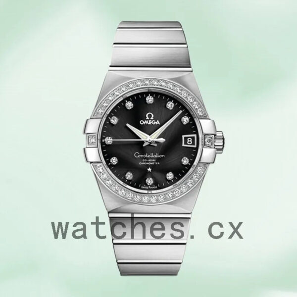 Omega Constellation 38mm 123.55.38.21.51.001 Men Silver-tone Replica Watches - Image 2