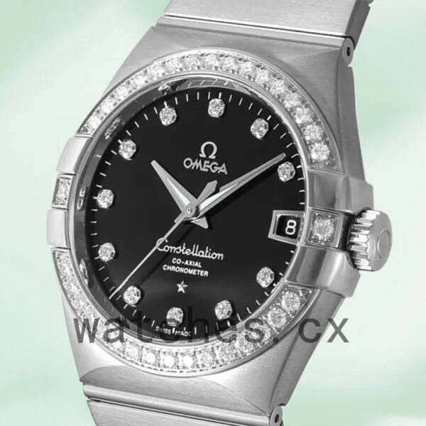 Omega Constellation 38mm 123.55.38.21.51.001 Men Silver-tone Replica Watches - Image 3