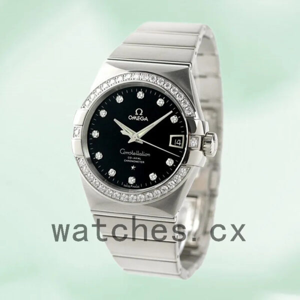 Omega Constellation 38mm 123.55.38.21.51.001 Men Silver-tone Replica Watches - Image 4